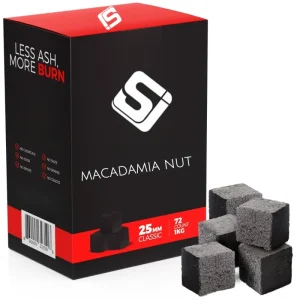 100% Natural Macadamia Nut Shells Premium Modern Eco Friendly Hookah Charcoal Shisha Coal