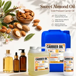 100% Natural Pure Sweet Almond Oil Cold Pressed Organic Carrier Oil Bulk for Skin Body Hair Care