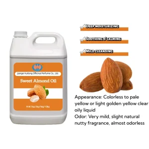 100% Pure Natural Cold Pressed Liquid Sweet Almond Oil for Skin & Hair Care