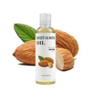 118ml Organic Cold Pressed 100% Pure Sweet Almond Oil with Fresh Scent for Massage Skin Hair Care