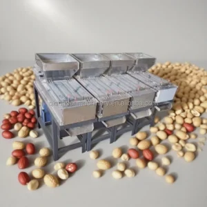 200-1000kg/h Dry Type Peanut Peeler Sheller Red Skin Groundnut Husker Machinery Remove Nut Roasted Peanut Peeling Machine Price