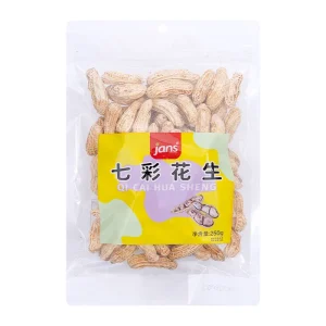 250g Bag of Multicolored Pure Natural Raw Dried Peanuts Snack Grade S Customizable Packaging Made by Dente