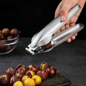 2in1 Chestnut Machine Kitchen Stainless Steel Chestnut Cracker Opener Sheath Cutter Metal Nuts Clip Walnut Pliers Tool