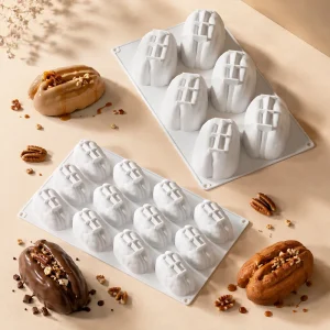 6 Cavity 12 Cavity Pecan Food Grade Silicone Baking Nut Mousse Cake Chocolate Mold