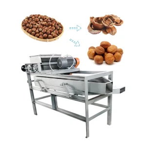 Almond Crusher Crushing Hazelnut Cracking Machine Price Hazelnut Sheller Peeler Breaking Hulling Shelling Almond Peeling Machine