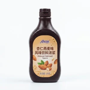 Anran Almond Oatmeal Flavor Sauce 680ml*12 Barrel 12 Months Shelf Life for Bakery Ice Cream Topping Milk Tea
