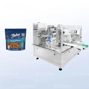 Automatic Rotary Premade Pouch Packing Machine For Nuts Beans Candy Shelled Pecans SD B01