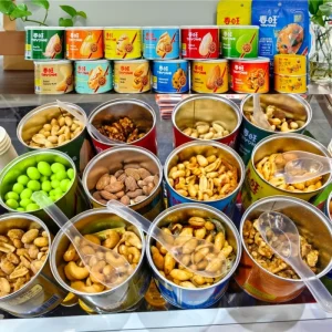 Bestselling US EU Halal Certified High Quality Dried Roasted Salted Peanuts 150g Tin Pack Savory Spicy Snack for Chain