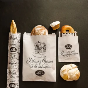 Biodegradable Homemade Bread Bag Custom Storage Bags Disposable Long Bread Cookie Packaging for Bakery Food Baking
