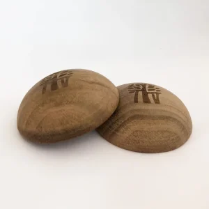 Black Walnut Half Ball Wooden Semicircle