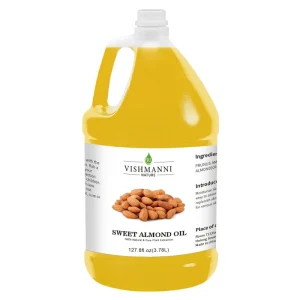 Bulk 100% Pure Organic Sweet Almond Oil Cold Pressed for Skin Hair & Baby Care
