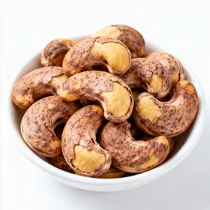 Cashew Nuts with Skin Purple-skinned Large Cashews Roasted Dried Original Flavor Snacks Bulk Leisure Food
