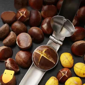 Chestnut Opener Multifunctional Pecan Nut Clip Stainless Steel Nut Cracker Set Walnut Cracker Tool for Walnut Chestnut