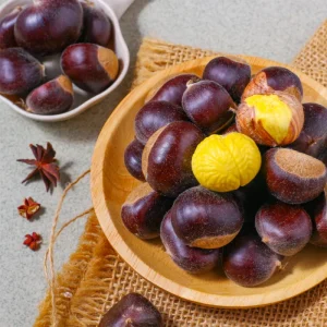 Chinese Organic Fresh Raw Whole Chestnuts HACCP ISO Kosher ECO Certified Grade 80-150 Grains kg Refrigerated Storage