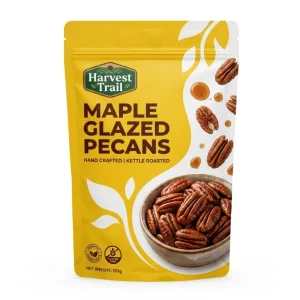 Colorful Custom Printed Aluminum Foil Resealable Stand up Pouch Bags for Pecans Nuts