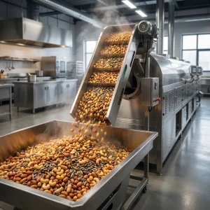 Commercial Peanut Seed Nut Roasting Machine Hot Air Coffee Roaster Snack Machines