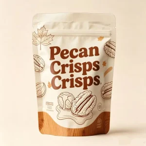 Custom Printed Stand up Zipper Pouches for Pecans Resealable Doypack with for Pecan Nuts Shelled Pecans Walnuts