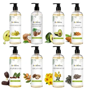 Custom Private Label Bulk Carrier Oils Therapeutic Pure Natural Organic Avocado Almond Jojoba Morocco Argan Essential Oil Steam