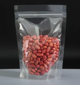 Customizable Square Bottom Zipper Top Heat Resistant Recyclable LDPE Stand Clear Plastic Bags for Baby Food Milk
