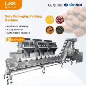 Customized Doypack Stand up Top Zipper Dried Fruit Food Package Machine Walnut Pine Mixed Cashew Nuts Packaging Filling Machine