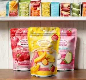 Customized Logo Baggies Stand up Pouch Food Cashew Nuts Packaging Bags Zip Lock Aluminum Plastic Bags Doypack Pouch OEM