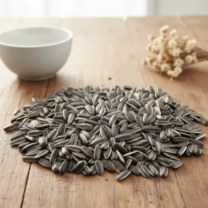 Customized Packaging Large Size Black Stripes Unprocessed Dried Sunflower Seeds Snacks Price Discount Healthy and Nutritious