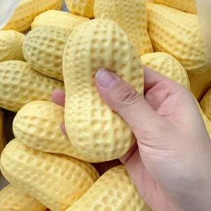 Cute TPR Peanut Stress Ball Squeeze Toy Soft Stretchy Anti Stress Cartoon Shape
