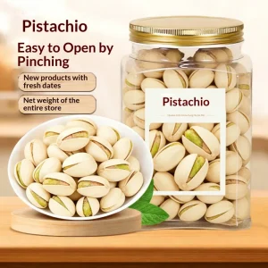 Dried Pistachios in Natural Color Flavor New Stock Bulk Nuts in 250g Cans Large Size Snacks