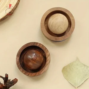 Elegant Black Walnut Wooden Sandalwood Aromatherapy Diffuser Spheres Reed Diffuser Set with Scent for Office Desk or Bedroom