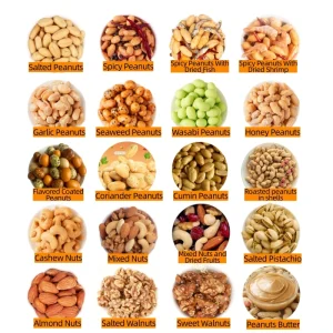 Factory Direct Prices Dried High Quality Roasted Salted and Wasabi Peanuts Snack Food 100gr 1kg