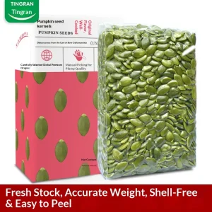 Factory Direct Raw 3A Shellless Dried Pumpkin Kernels 500g Bulk From Inner Mongolia