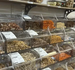 Food Container Cereal Candy Nuts Storage Bins Scoop Bin Almond Pistachio Bulk Food Bins