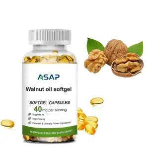 Food Supplements Bulk Walnut Oil Softgel 1000mg Walnut Oil Softgel Capsules