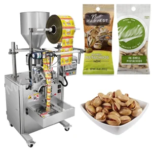 Fully Automatic Vertical 4 Side Sealed Bag Pistachio Almond Cashew Nuts Packing Machine