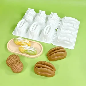 Happy Nut Walnut Chocolate Crispy Ice Cream Silicone Mold Fat Peanut Mousse Cake Baking Mold
