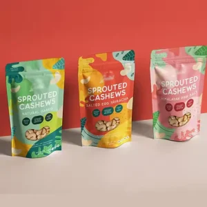 Hermetic Doypack Custom Printed Food Grade Plastic Bag for Cashew Nut Packaging Aluminum Foil Stand up Pouch