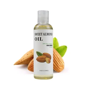 High-Quality 118ml Cold Pressed Sweet Almond Base Oil Pure Natural Organic Moisturizing Massage Carrier Oil for Skin Hair Care