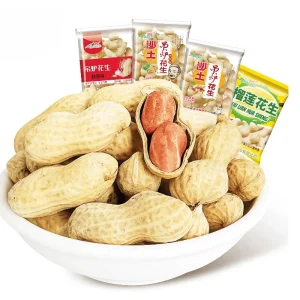 High Quality Dente Garlic Flavor Crispy Food Grade Peanut in Shell Dried Snacks