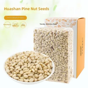 Hua Shan Shelled Pine Nuts Contain 1500 Kernels Per 100 Grams and Are Used As Baking Ingredients Each Package Weighs OEM ODM