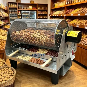 Industrial Gas Nut Roaster 50kg Stainless Steel Drum for Coffee Bean Cashew Almond
