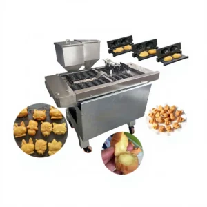 Large Automatic Moshi Manju Delimanjoo Corn Fish Panda Korean Custard Cake Making Machine High Stainless Steel Timer Touch
