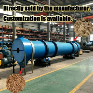 Lithium Mine Slag Drum type Dryer Multi functional Grain Forage and Feed Organic Fertilizer Rotary Single tube Dryer