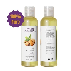 Low MOQ Cold Pressed 100% Pure Cosmetic Grade Vegan Sweet Almond Oil Moisturizing Skin & Hair Care Massage & Home Use