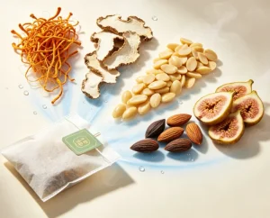 Lung Health Soup Mix Cordyceps Flower Tiger Milk Mushroom Apricot Kernels Fig Natural Herbal Blend Bulk Private Label