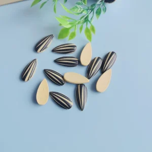 Miniature Resin Food Accessory for DIY Doll House 100pcs Christmas Ornament Figures Simulation Orange Melon Seeds Cabochon 3D