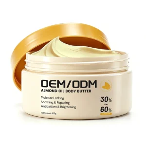 Natural Organic Herbal Sweet Almond Oil Vitamin C Body Butter Cream Deeply Moisturizing Anti Aging Skin Care Dry Skin
