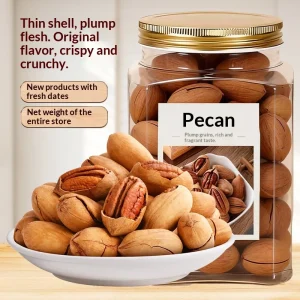 New Arrival Pecans in Bulk Packaged in 250g Cans Hand Shelled Longevity Fruit Available for Delivery