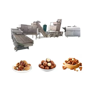 New Machine Automatic Almond Nuts Roasting Machine Nuts Processing Line Peanut Roasting Line