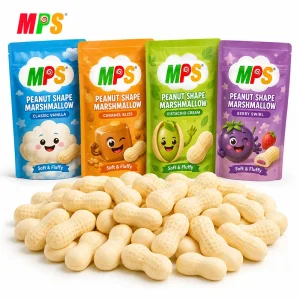 OEM Classic Peanuts Marshmallow Candy Factory Custom Banana Flavor Nostalgia Inspired Confectionery