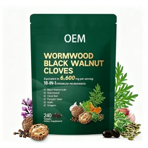 OEM Digestion Black Walnut Wormwood Clove 18 in 1 Softgel Natural Detox Wormwood Black Walnut Softgels Pumpkin Seed Softgel
